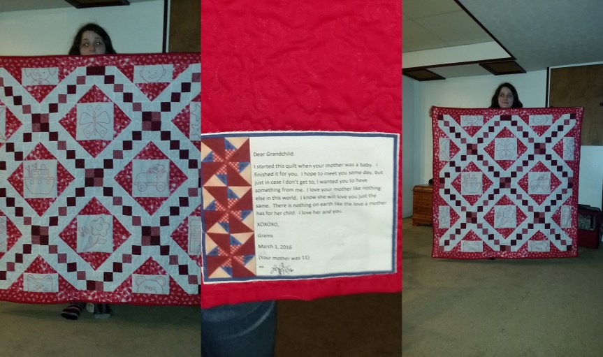 A Quilt for my Grandchild….  Wait I don’t have&nbsp;one….